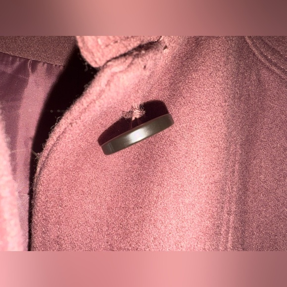 Kenneth Cole Mauve Belted Coat with Stand Up Collar - size XS - Picture 9 of 14